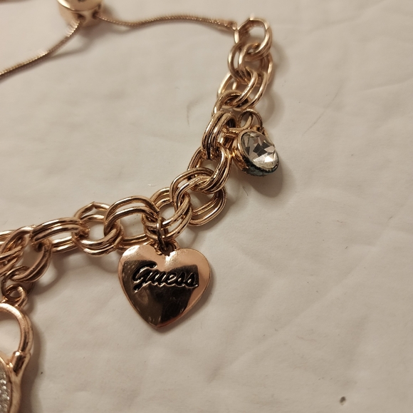 Guess Light Gold Charm Bracelet - Picture 2 of 2